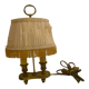 Lamp bouillotte in bronze / brass 2 fires collector
