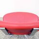Paul Volther 'Corona Chair' with Ottoman, 1990s Replica in Leather