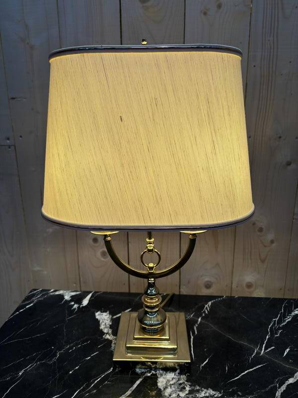 Ensemble de 2 lampes  en métal doré