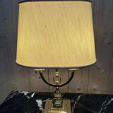 Ensemble de 2 lampes  en métal doré