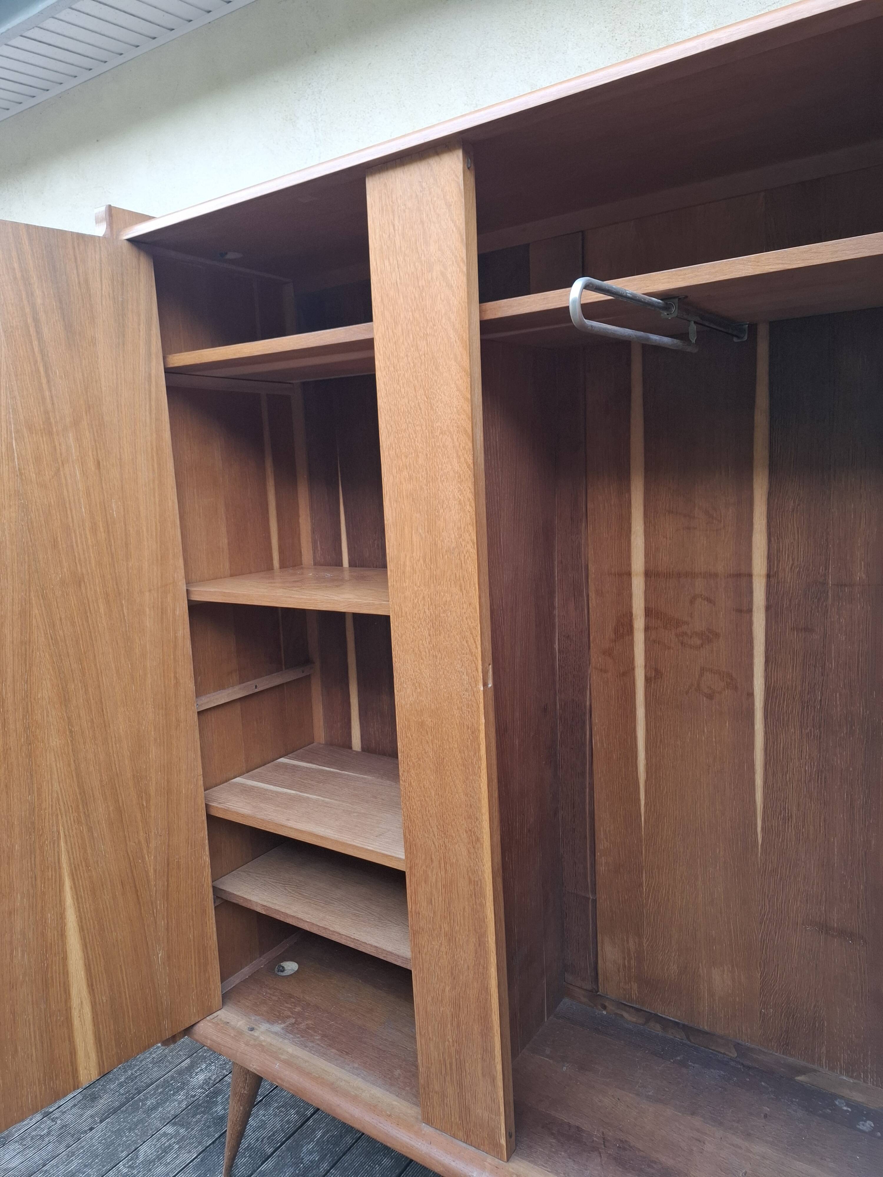 Vintage wardrobe with compass feet