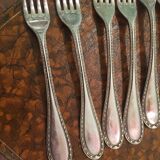 Lot forks silver metal
