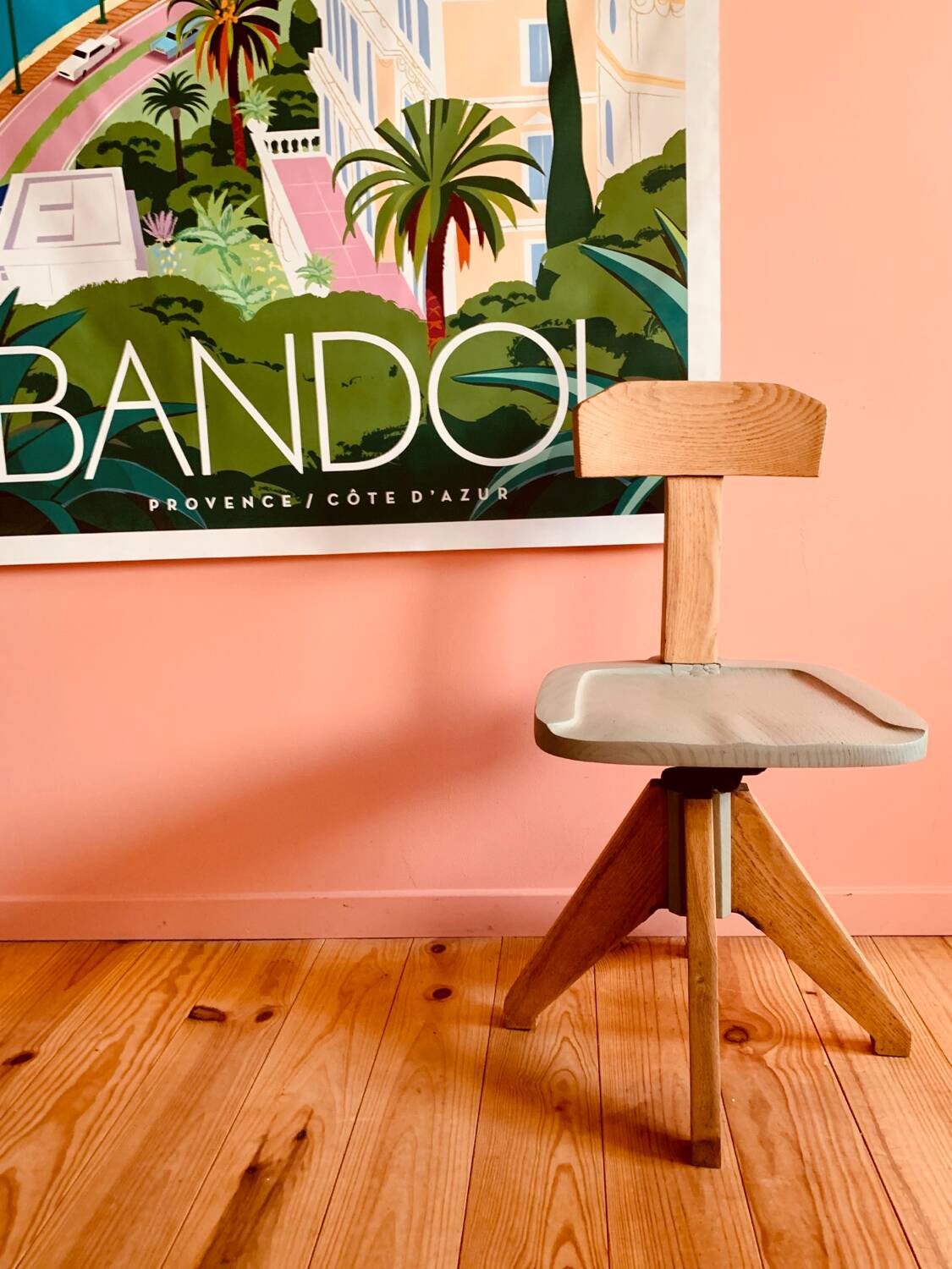 Office chair in wood by Olaio, Portugal 1940