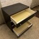 Wenge and silver bedside tables, Belgium, 1960