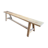 Grand banc en bois brut