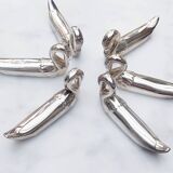 Set of 6 swan knife holders