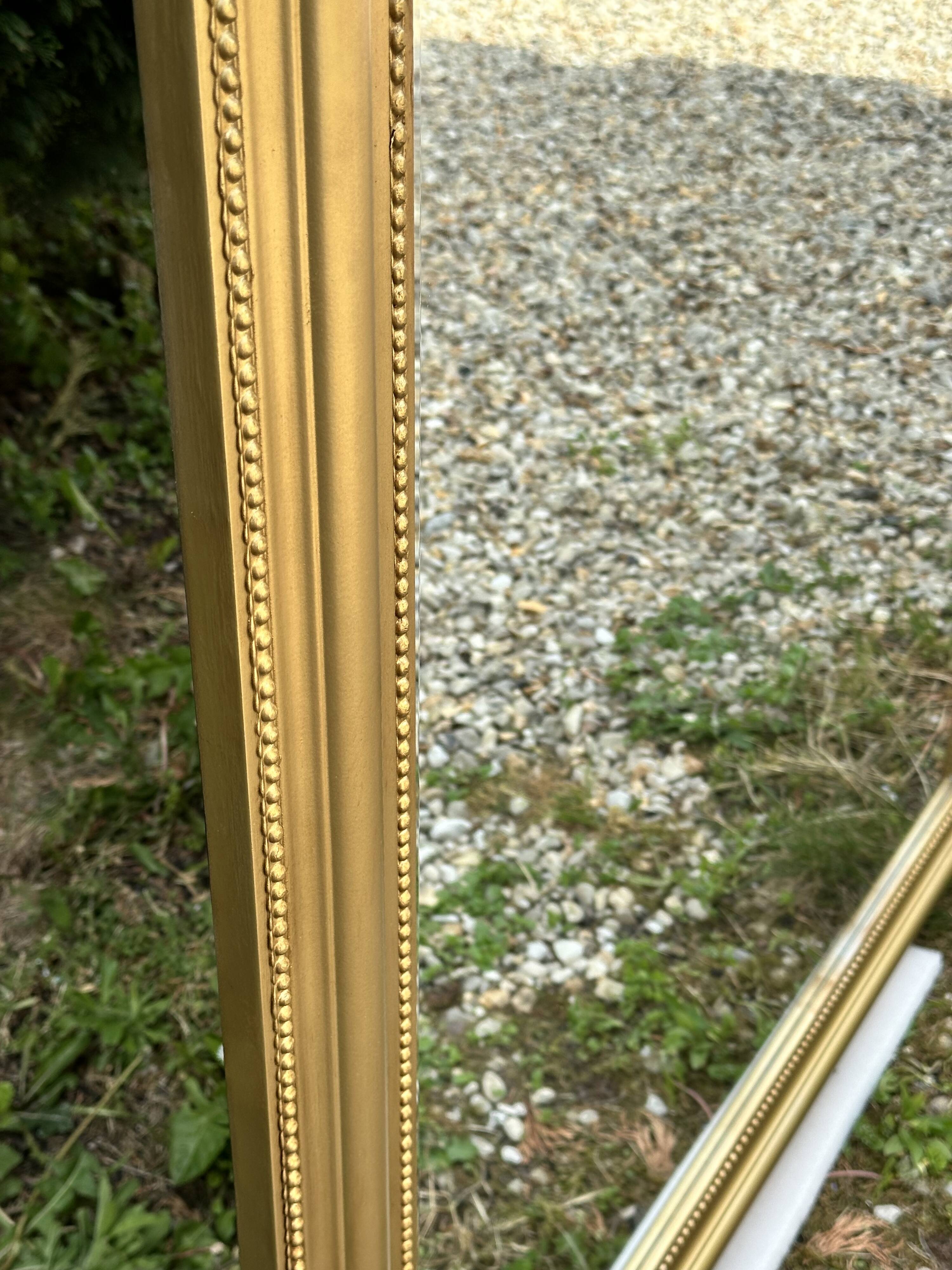Louis Philippe style mirror in gilded wood 135x105cm
