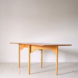 Vintage dining table with wings