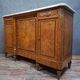 Sideboard in burl and marble – Transition Louis XV / Louis XVI