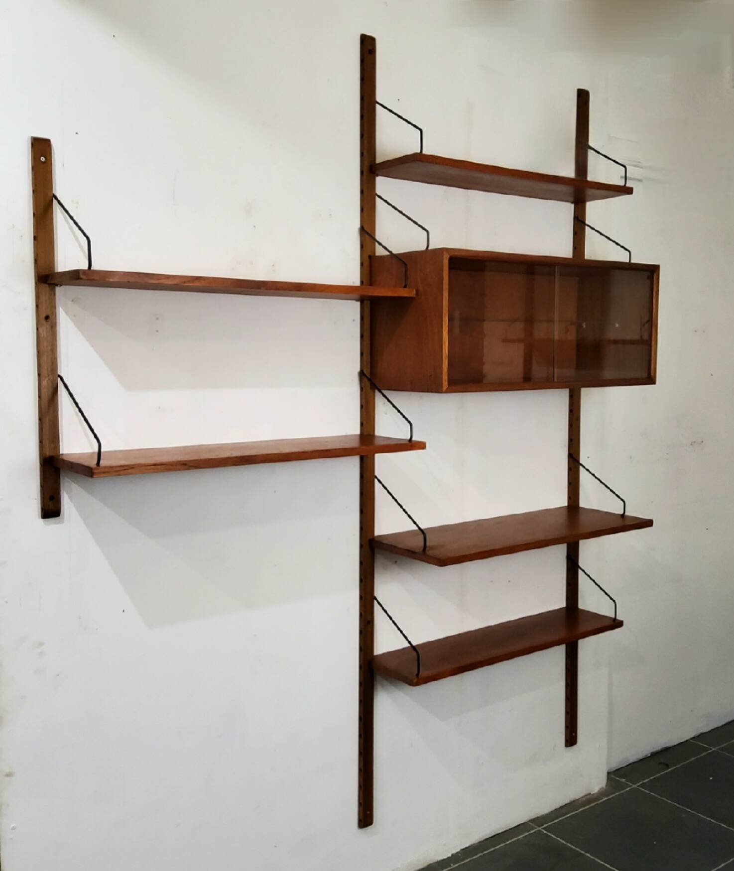 Modular wall shelf by Poul Cadovius, 1960