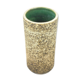 Vintage mid century ceramic umbrella stand with bark structure