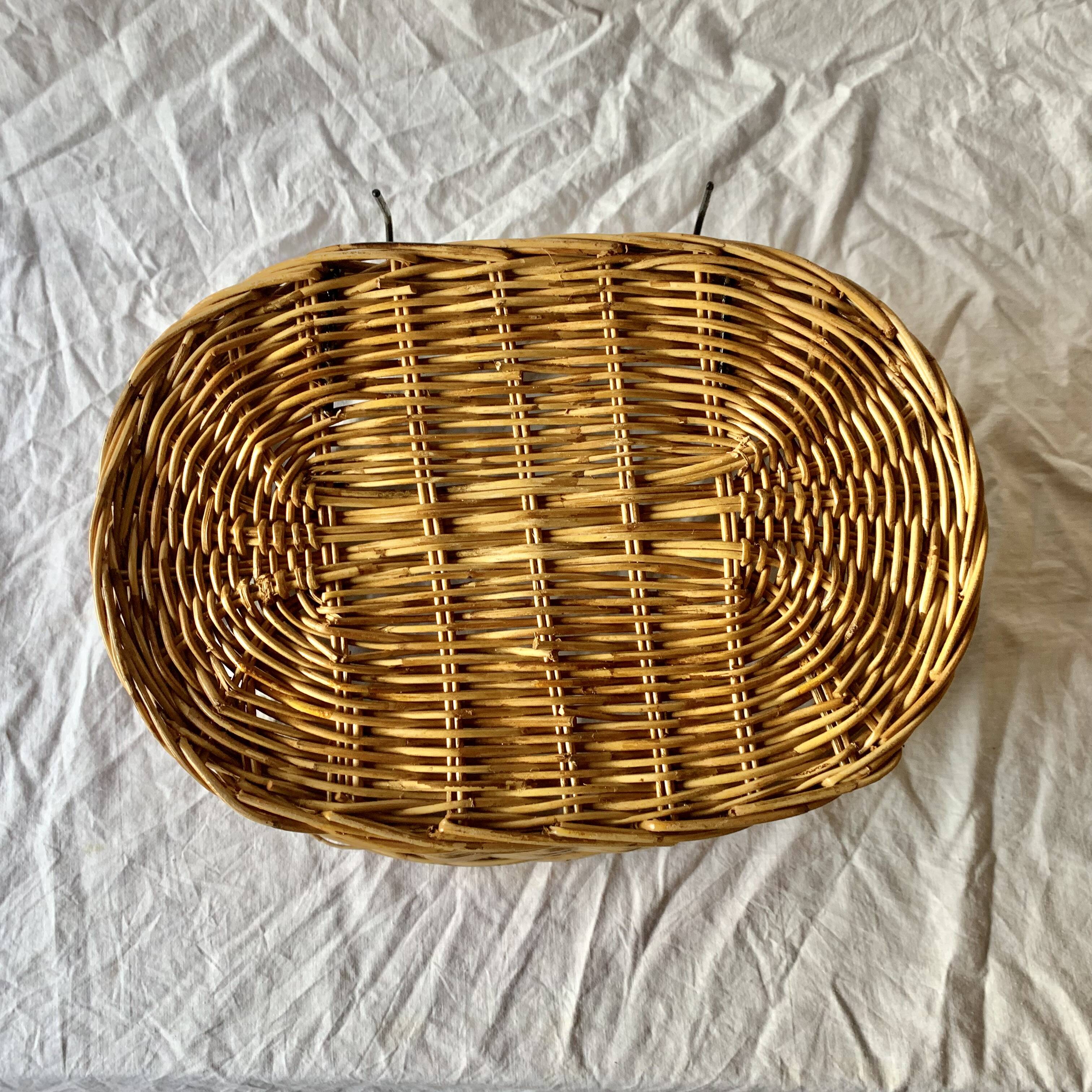 Vintage Wicker Bicycle Basket