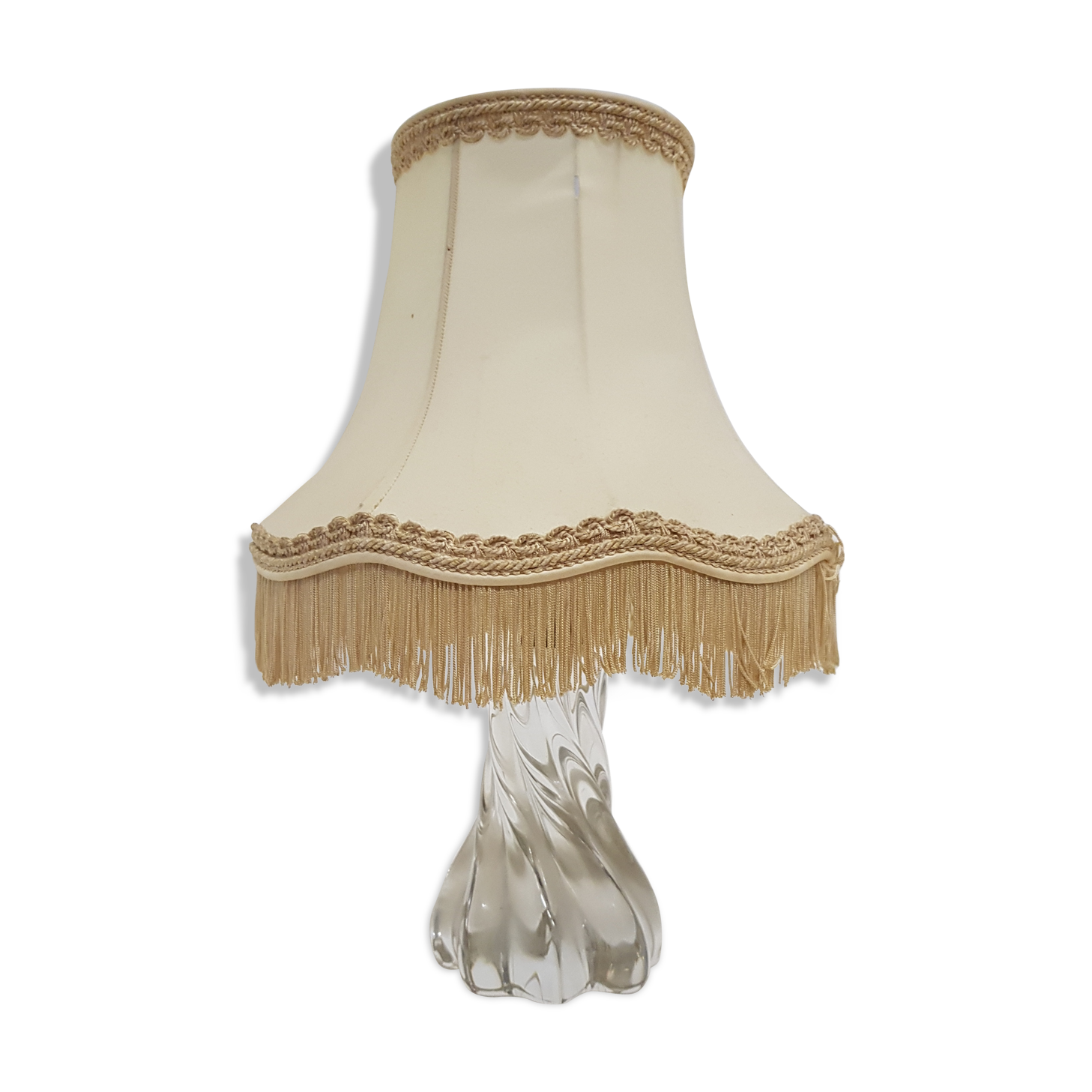 Vintage baccarat crystal lamp