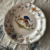 Signed France flower plate