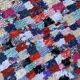 Moroccan carpet Boucherouite colored - 120 x 216 cm