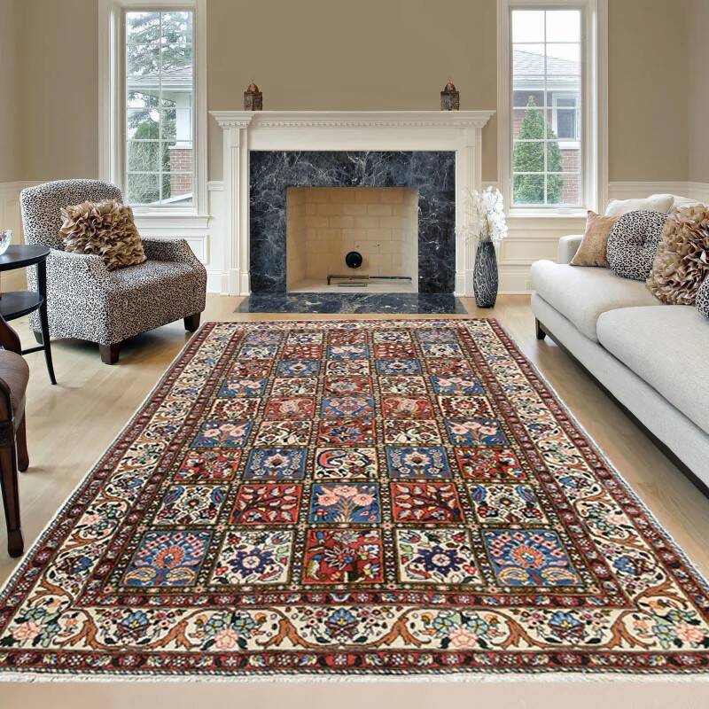 Oriental Persian Rug Iran Bakthiar Chaleshotor: 1.60 X 2.40 Meters