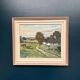 Swedish Oil on Canvas – “Farms with Grazing Cows” by Hjalmar Lindblom