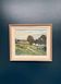Swedish Oil on Canvas – “Farms with Grazing Cows” by Hjalmar Lindblom