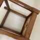 Solid oak stool