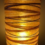 Accolay ceramic lamp with original lampshade, 1960s