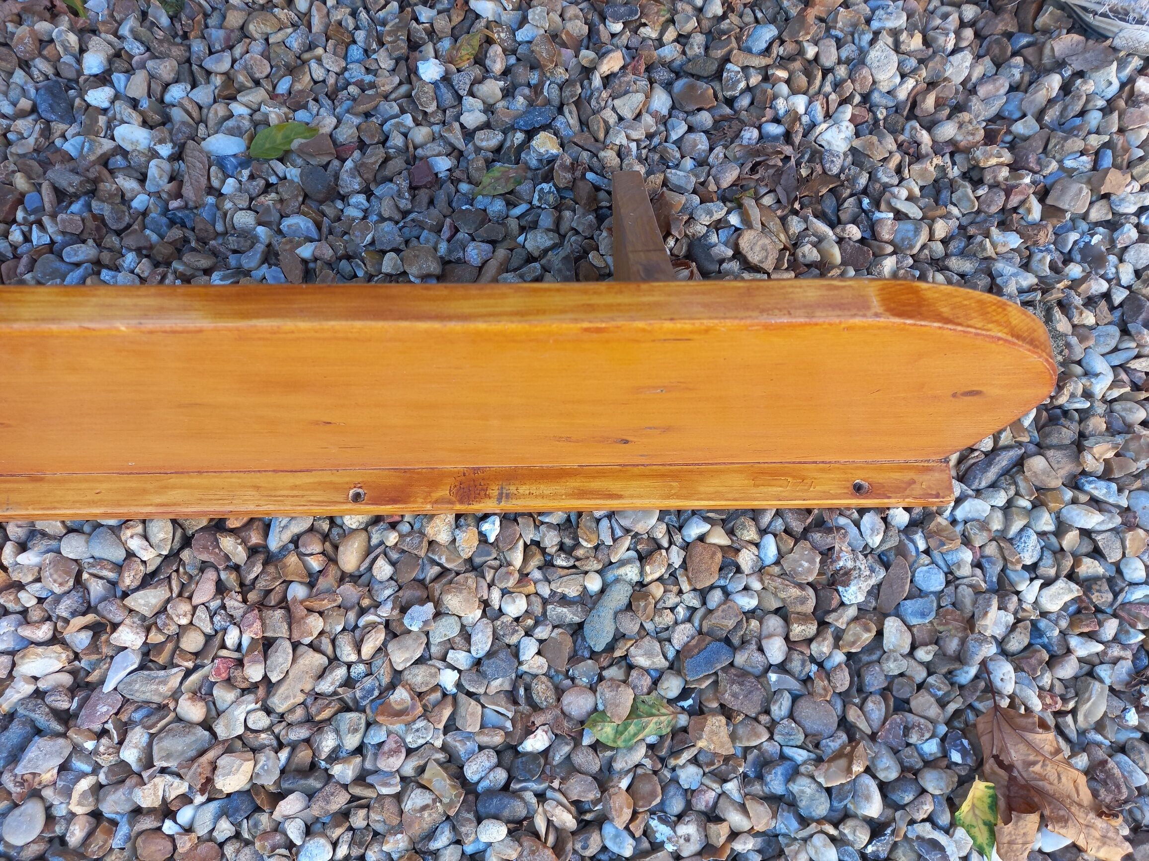 Wall shelf wood varnished pine