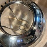 Crystal and silver-plated metal champagne bucket