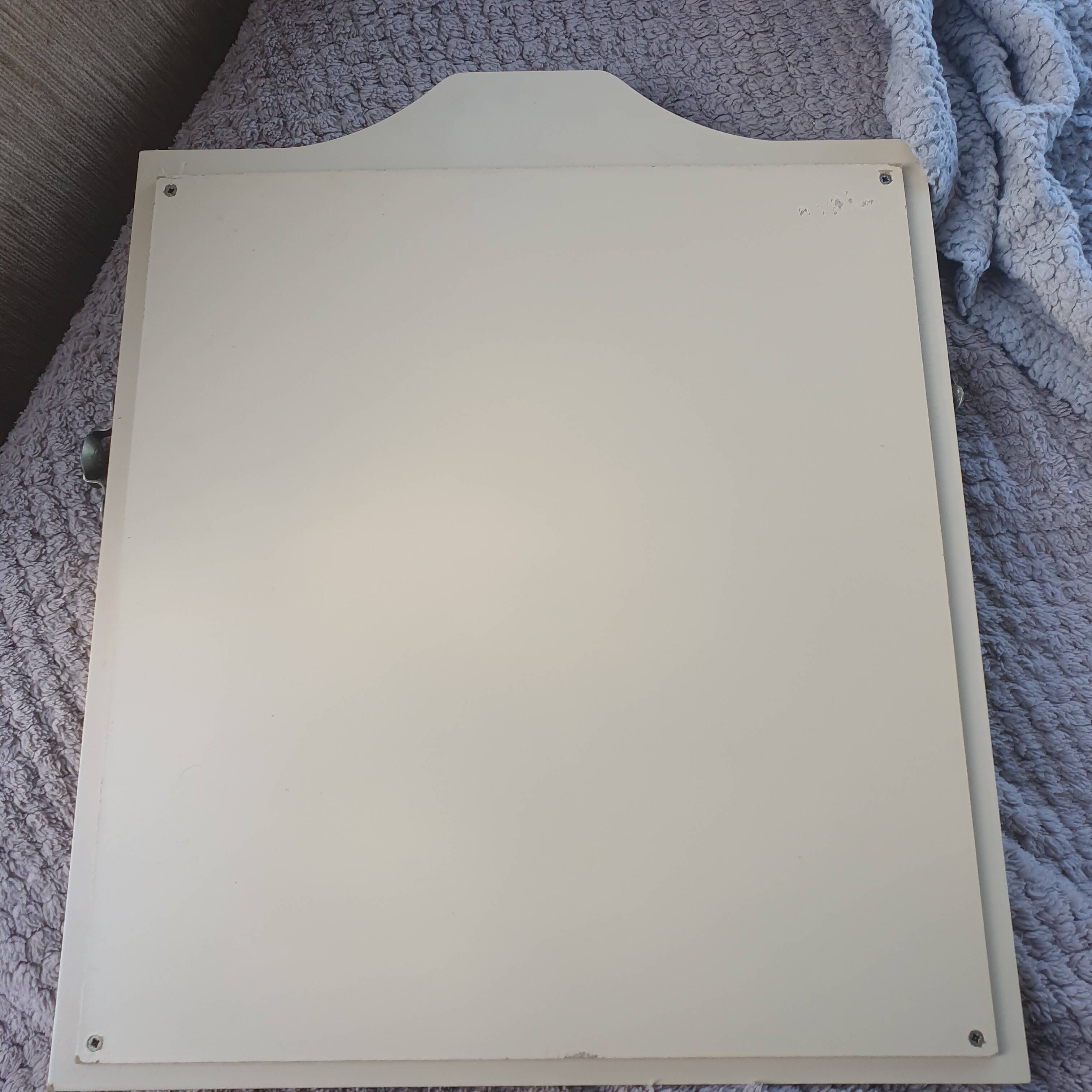 Beige plastic framed mirror