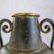 Art Deco vase in bronze and brass by SVM Handarbete, Sweden 1940s