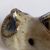 Candlestick "nice" ceramic potter vintage enamelled sandstone