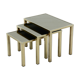 Set 23k Gold Plated Nesting Tables by Belgo Chrom 1970s