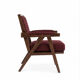 Vintage burgundy lounge chair – Mid-Century style