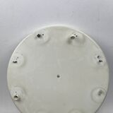 Cascade glass and teak lamp by Uno & Östen Kristiansson for Luxus, Sweden 1960s