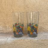 2 vintage glasses