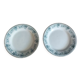 Lot de 2 assiettes plates Terre de fer Marronnier