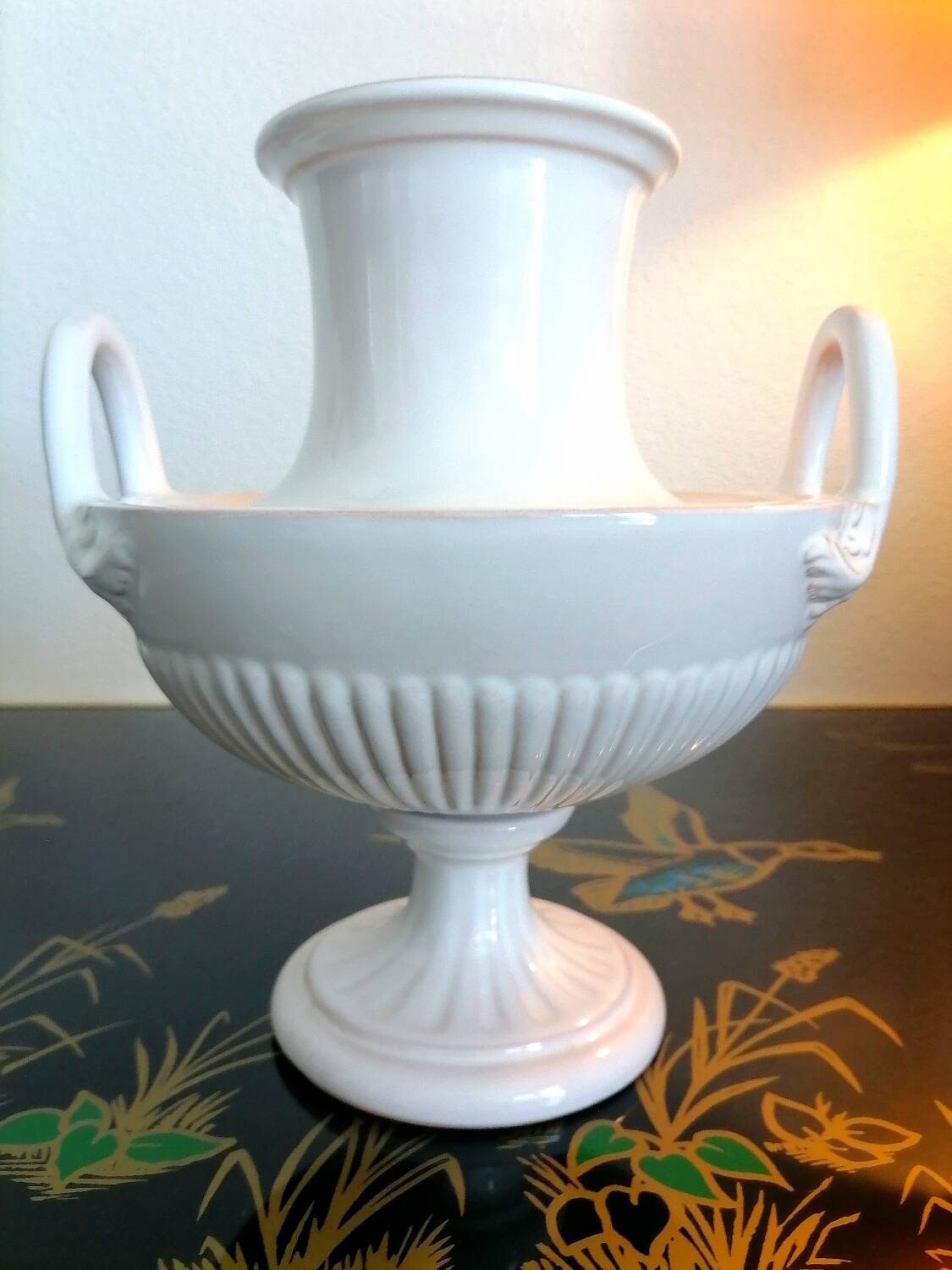 2 Niderviller Grand Siècle Beyerlé Style Calyx Krater vases