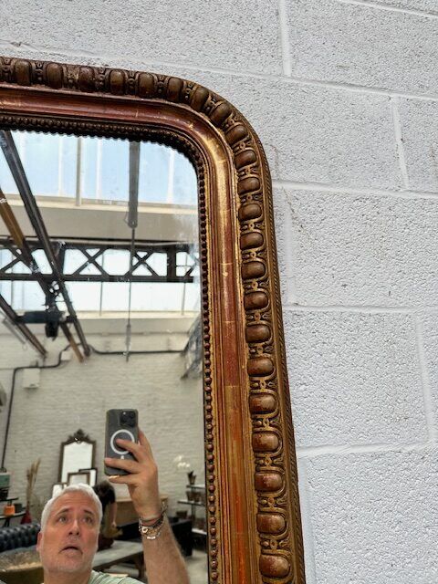 Miroir doré fin XIXème