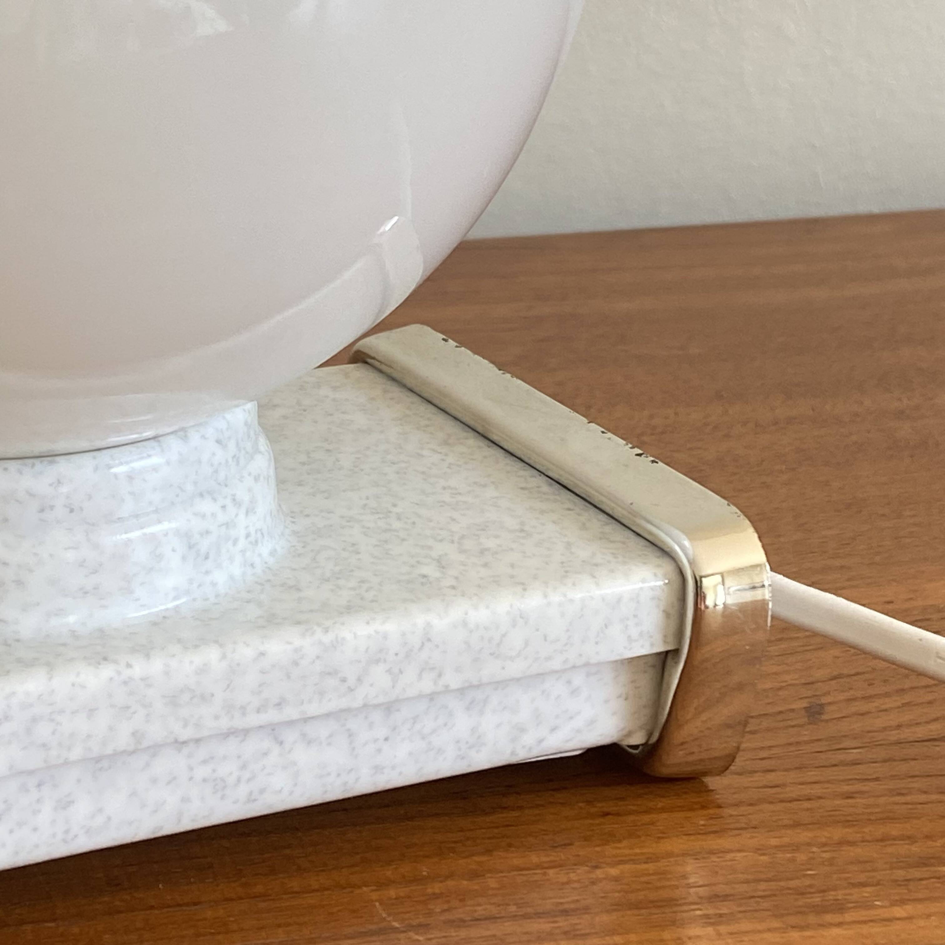 Antique wall light with glass globe and plastic body LAMP-7455