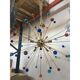 Italian Multicolored “Star” Murano Glass Sputnik Chandelier