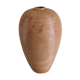 Soliflore ovoid vase in beige ceramic / vintage 70s