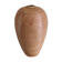 Soliflore ovoid vase in beige ceramic / vintage 70s