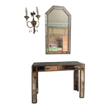 Console avec miroir assorti