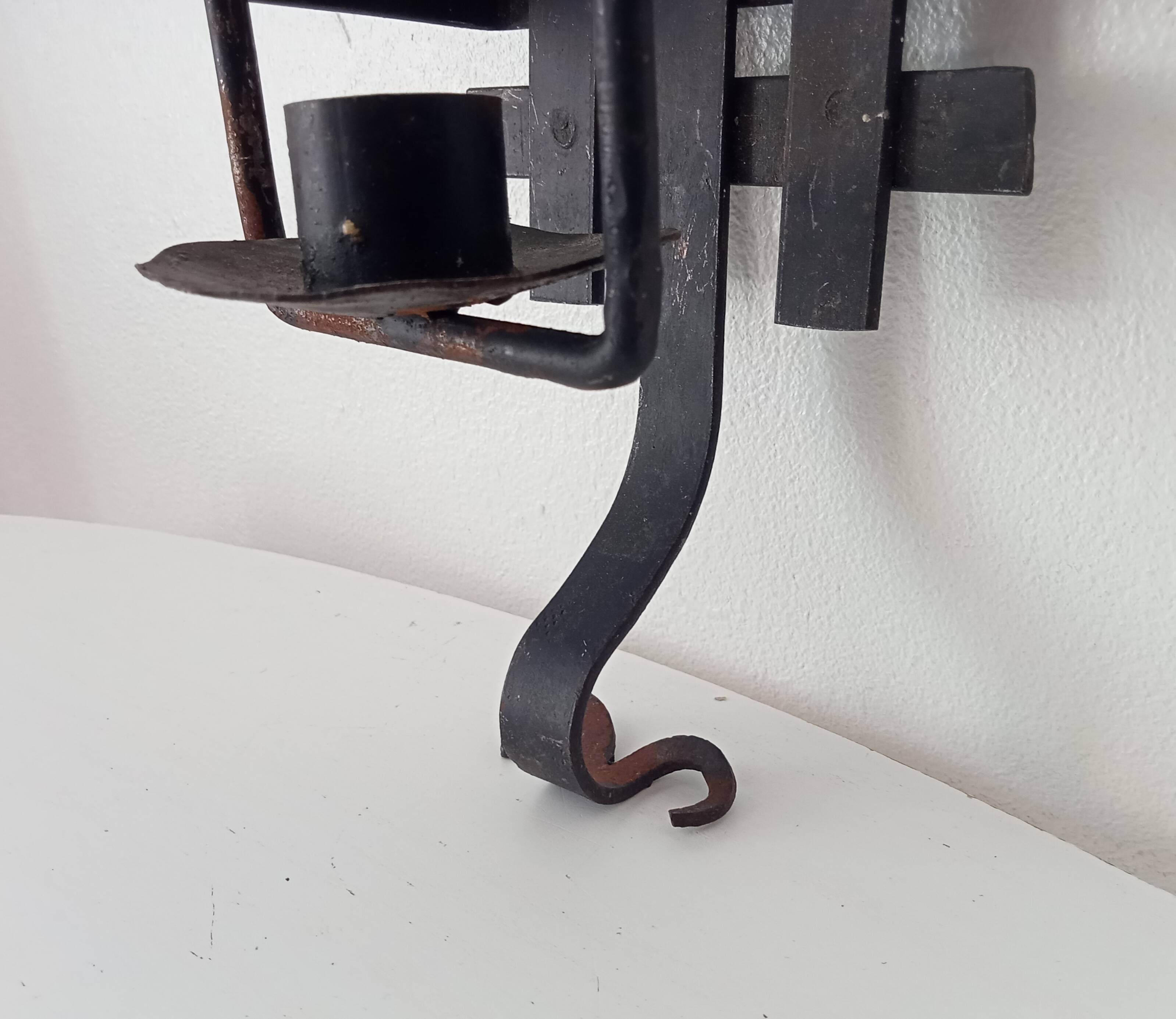 Vintage brutalist wall sconce