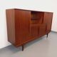 Vintage Scandinavian high sideboard in teak from the 50s and 60s
