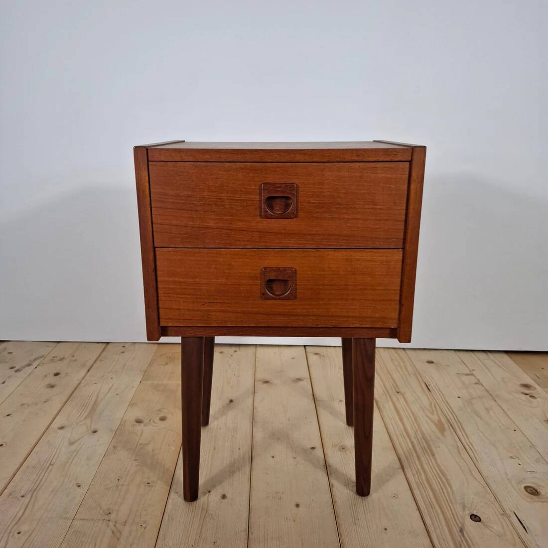 Vintage teak bedside table – Denmark, 1960s