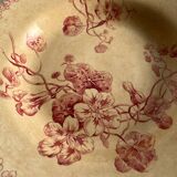 Hollow plate ironstone Gien capusine 1862