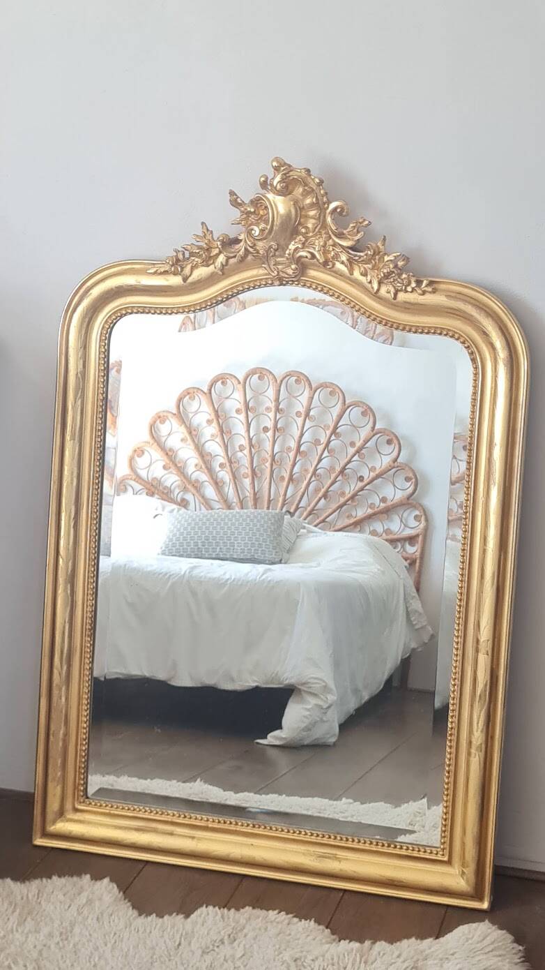 Miroir Louis Philippe avec fronton