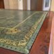English-style revolving library - Green leather gilded shelf
