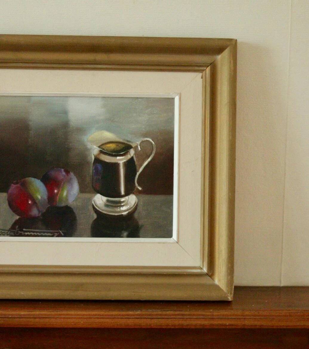 Still Life with Prunes and Jug by Gösta Emming