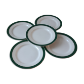 Set of 5 flat plates Digoin savoie model