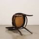 Pair of antique Thonet chairs no. 6 in beech and fabric, Vienna, Austria, 19th century.